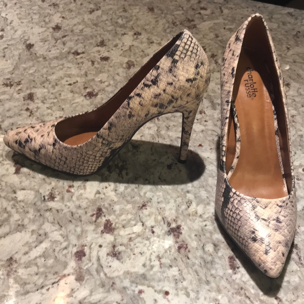 New Snakeskin heels